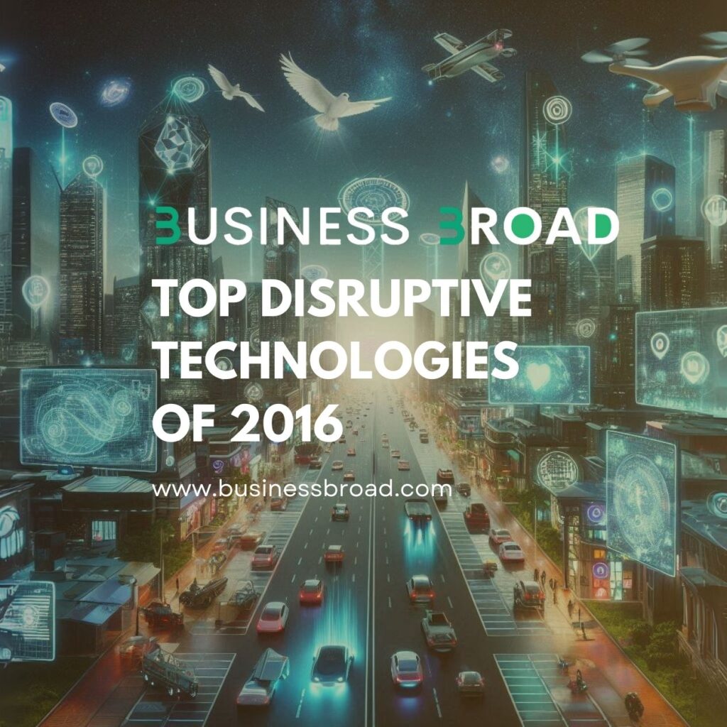 Top Disruptive Technologies of 2016