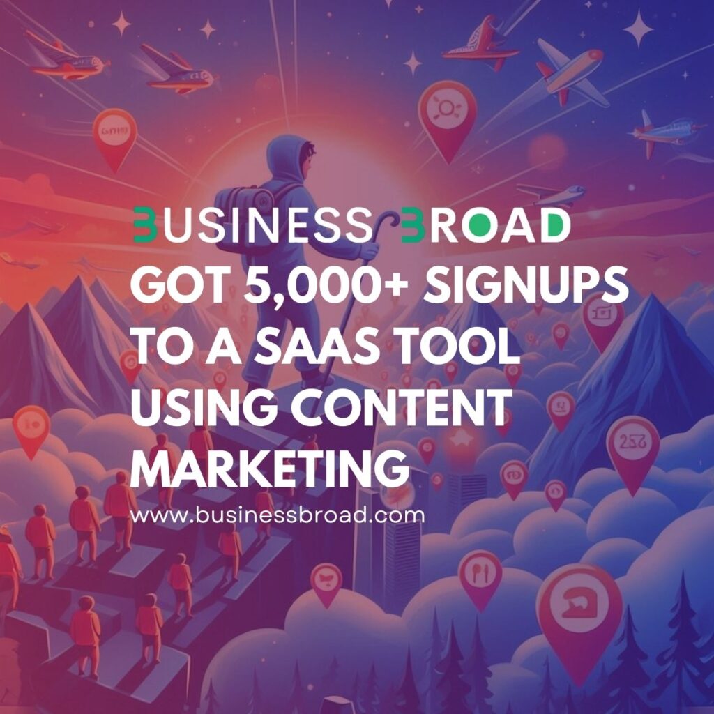 Got 5,000+ SignUps to a SaaS Tool Using Content Marketing