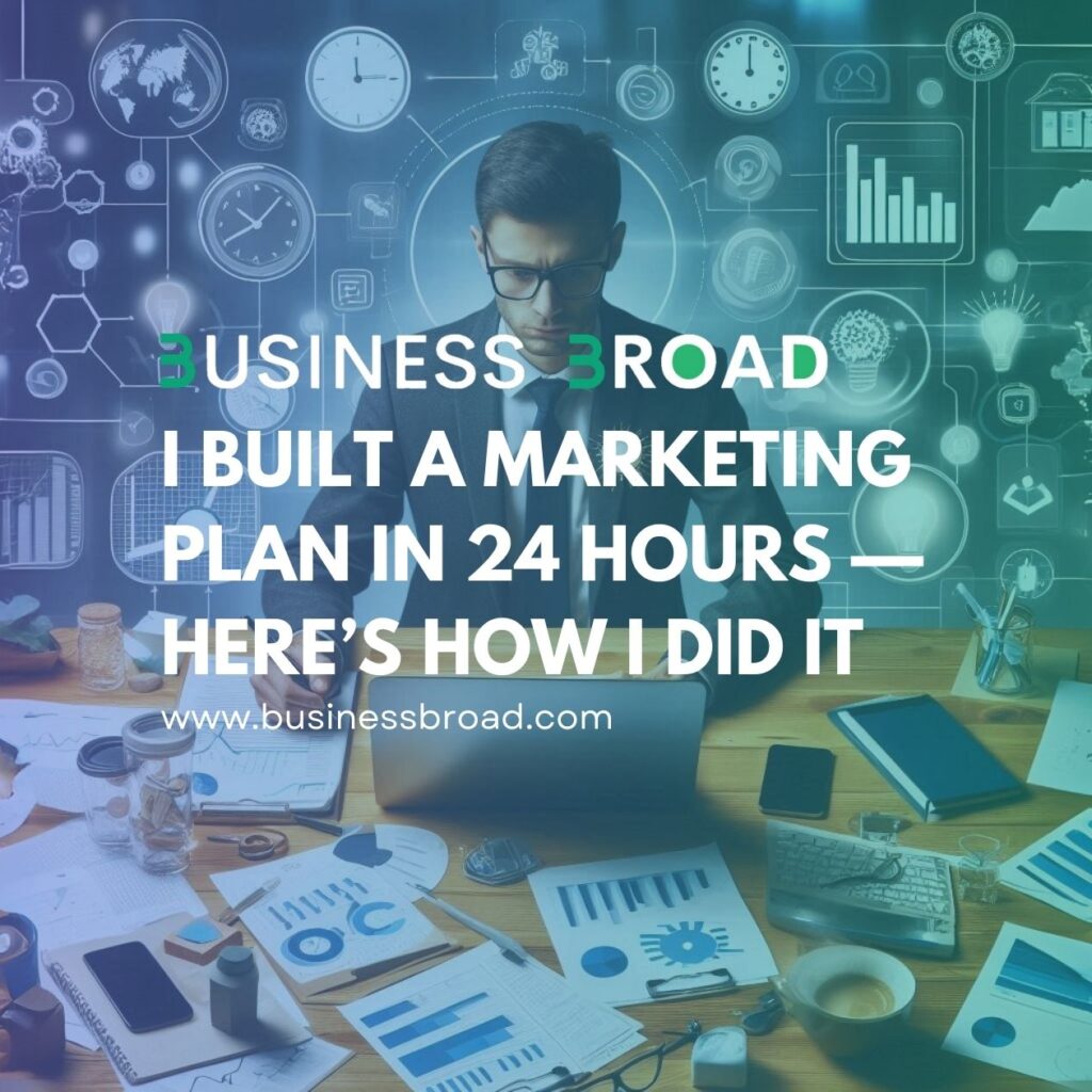 I Built a Marketing Plan in 24 Hours — Here’s How I Did It